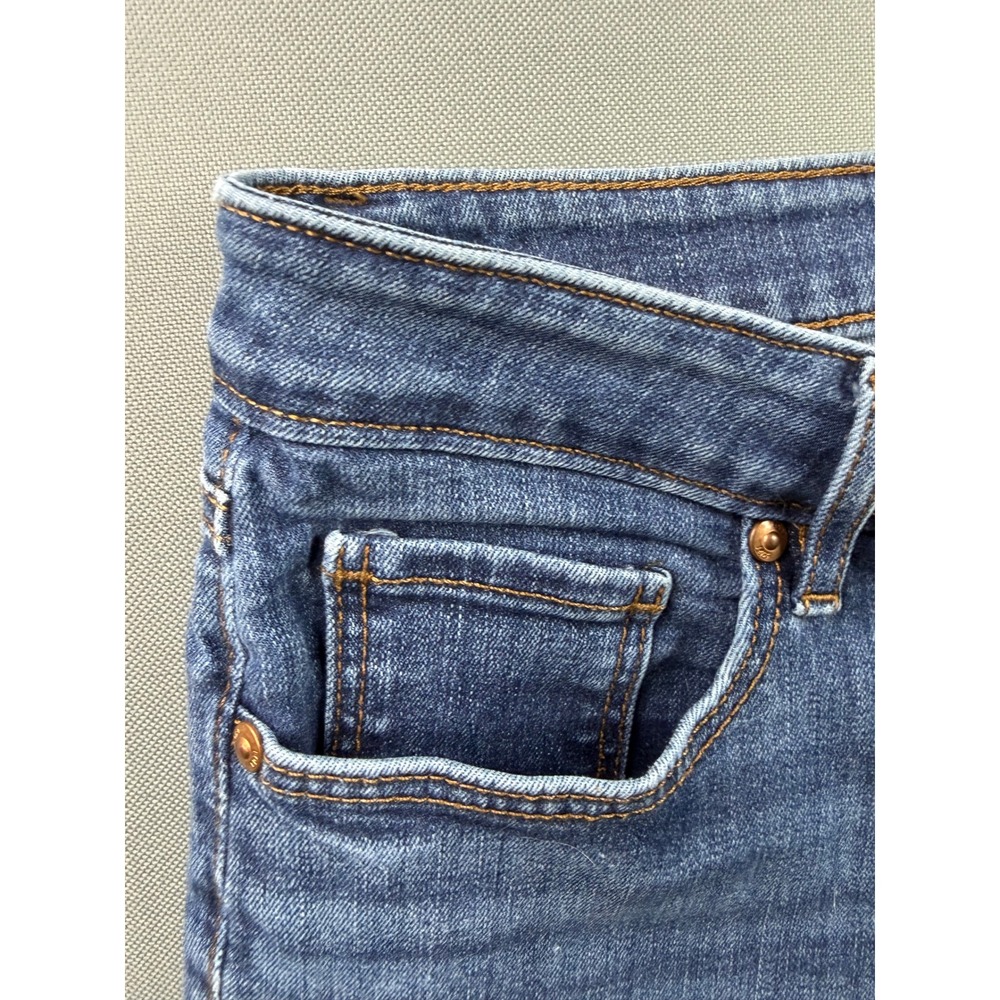 Loft Curvy Skinny Jeans Womens Blue Medium Wash Denim 32x27 - Picture 7 of 11